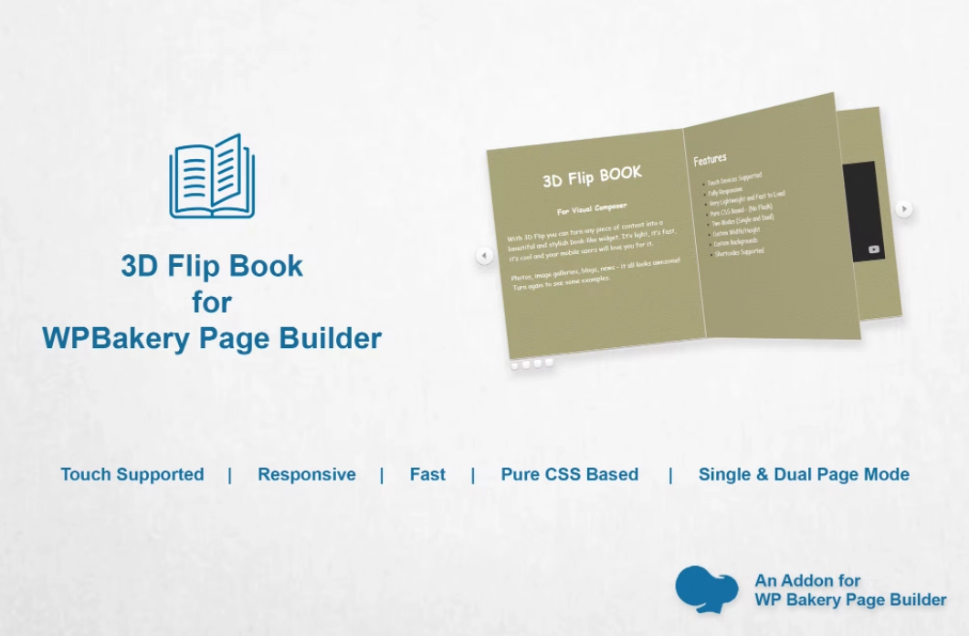 3D Flip Book for WPBakery Page Builder (Visual Composer)