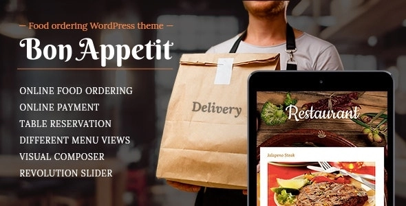 Food ordering WordPress theme for Restaurant – Bon Appetit | Restaurants & Cafes