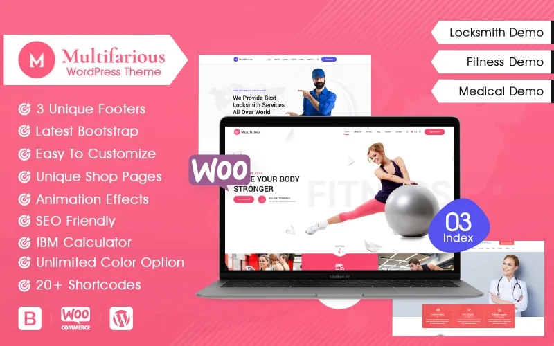 Multifarious – Multi-Concept Corporate WordPress Theme