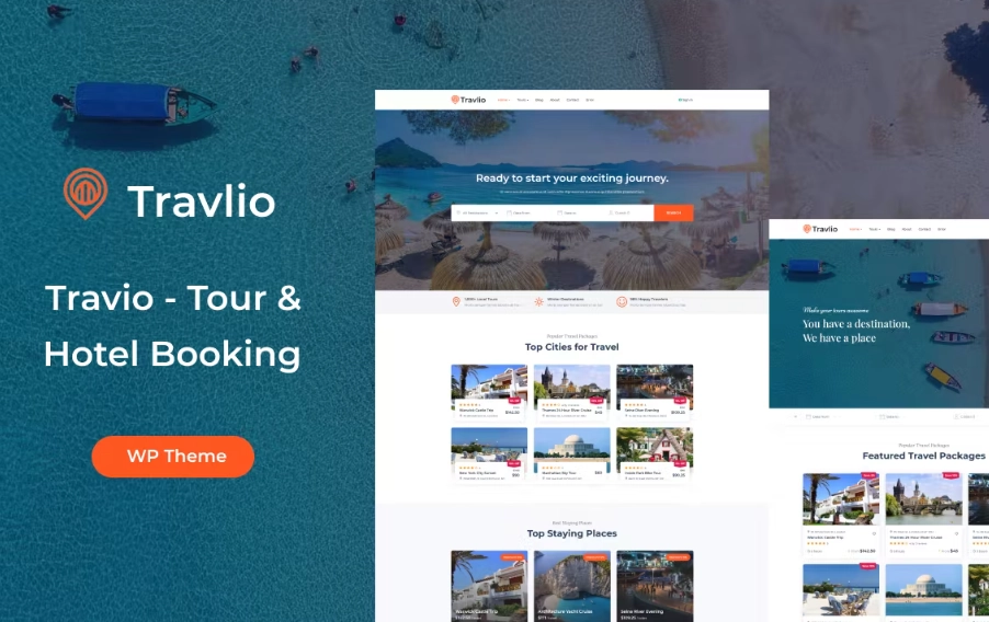 Travlio – Travel Booking WordPress Theme