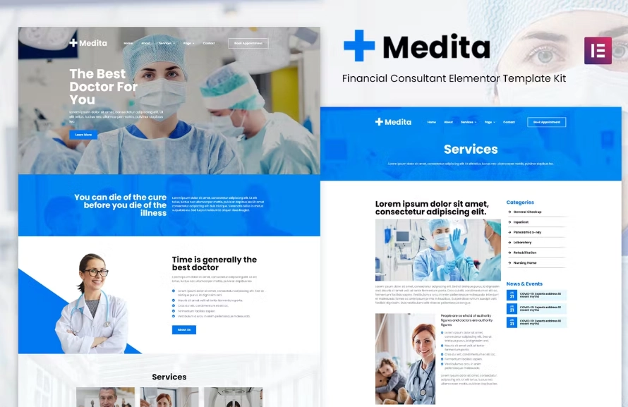 Medita – Medical Service Elementor Template