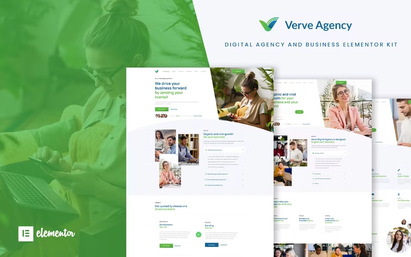 Verve – Creative & Business Elementor Template