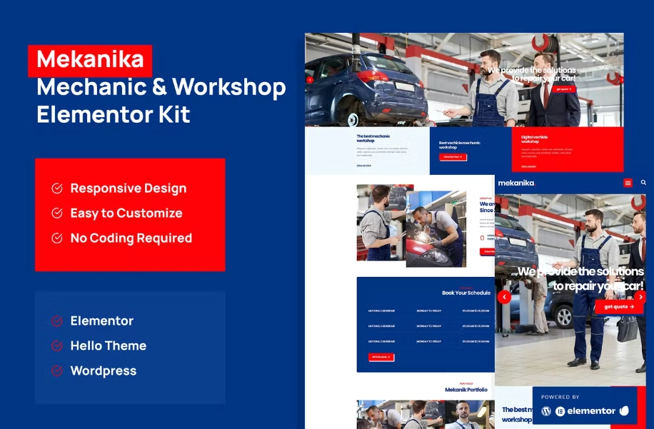 Mekanika – Mechanic and Workshop Company Template