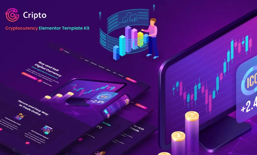 Cripto – Cryptocurrency & Bitcoin Elementor Template