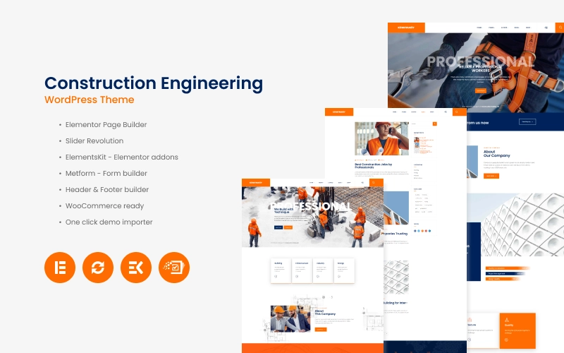 Konstruksy – Construction Engineering WordPress Theme