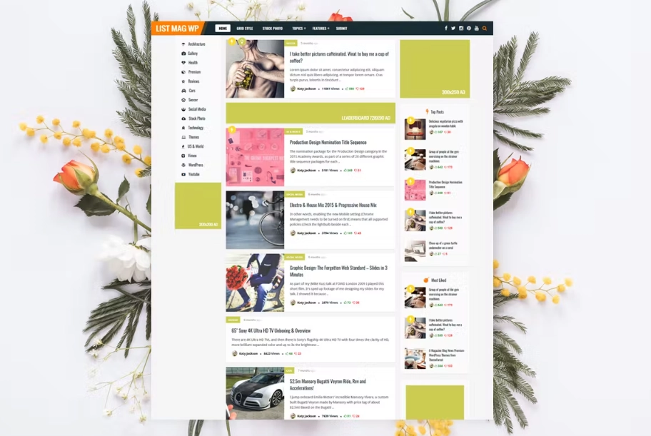 List Mag WP – Personal News / Magazine Theme