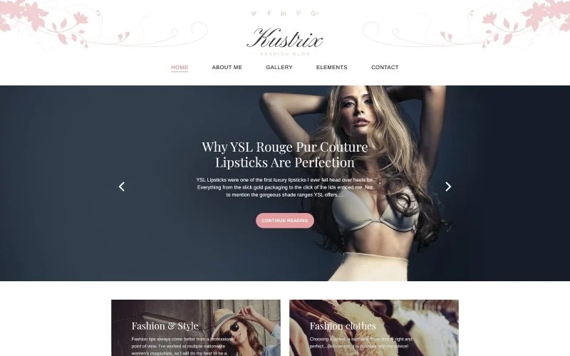Kustrix – Fashion Blog Magazine WordPress Theme