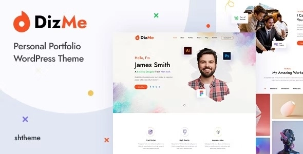 Dizme – Personal Portfolio WordPress Theme