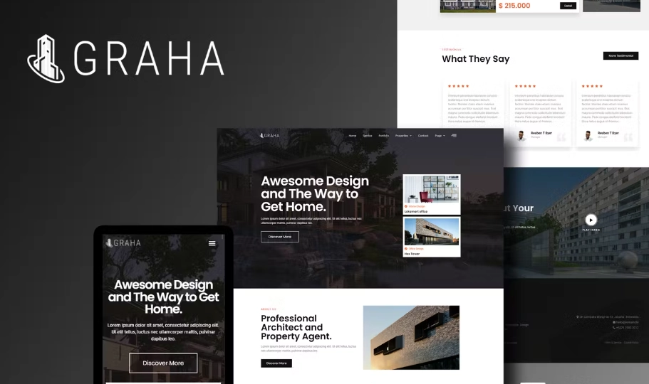 Graha – Real Estate Elementor Template