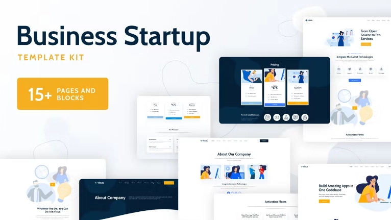 Vixus – Business Startup Elementor Template