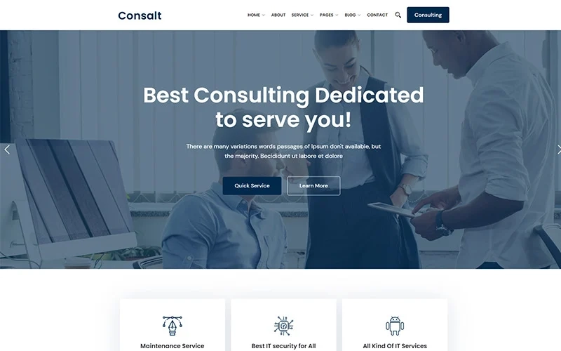 Consalt – Consulting Responsive WordPress Theme