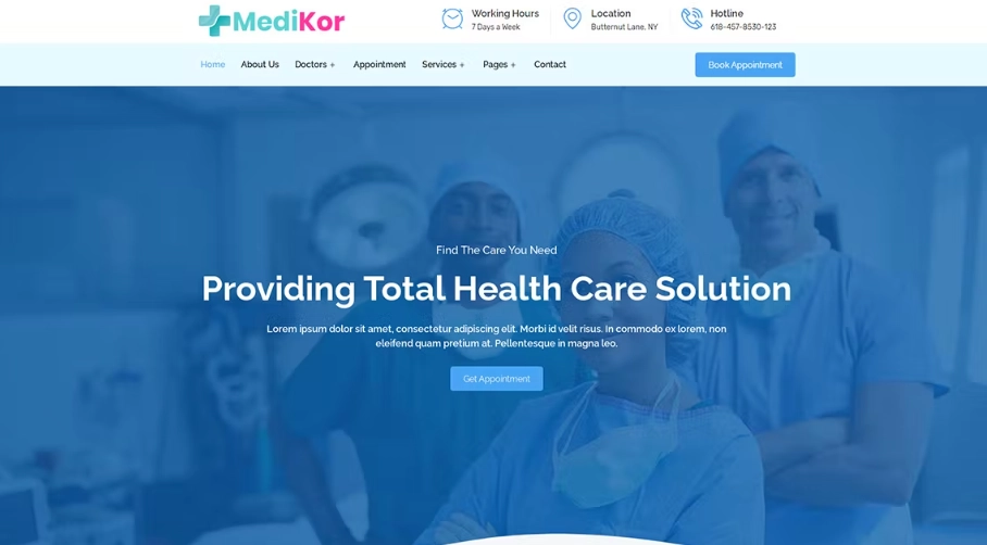 Medikor – Medical Healthcare Elementor Template