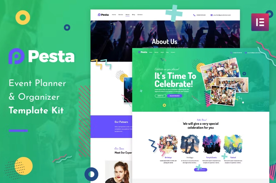 Pesta  – Event Planner & Organizer Elementor Template Kit