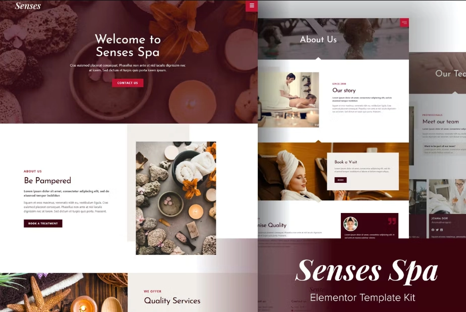 Senses – Beauty Spa Salon Elementor Template