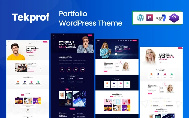 Tekprof – Creative Portfolio Elementor WordPress Theme