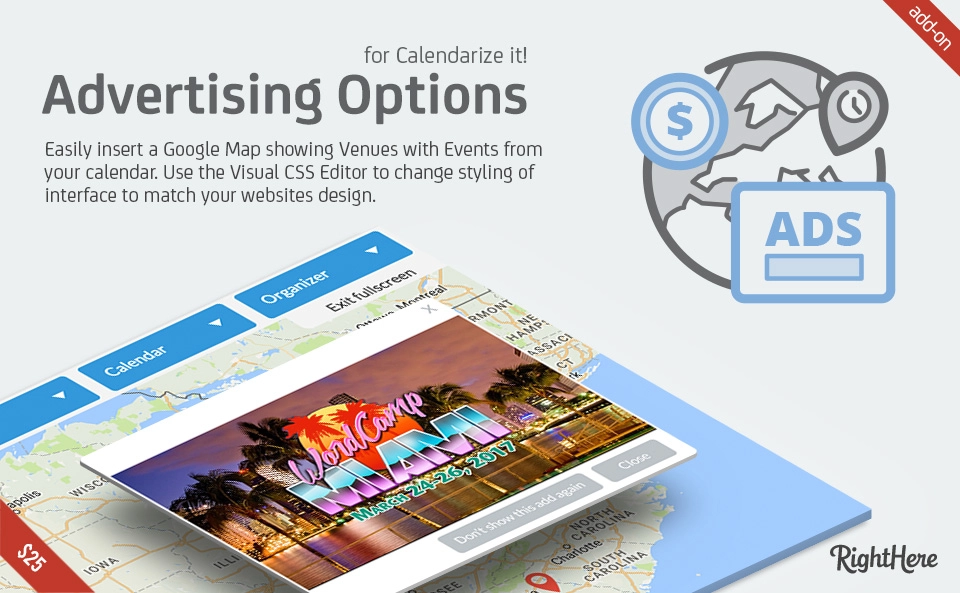Advertising Options add-on for Calendarize it!