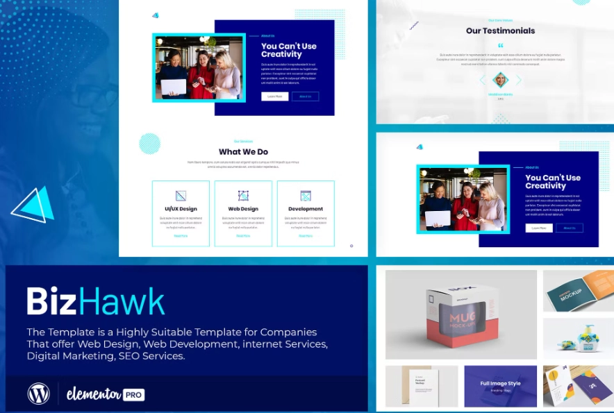 BizHawk – Corporate Agency Elementor Template