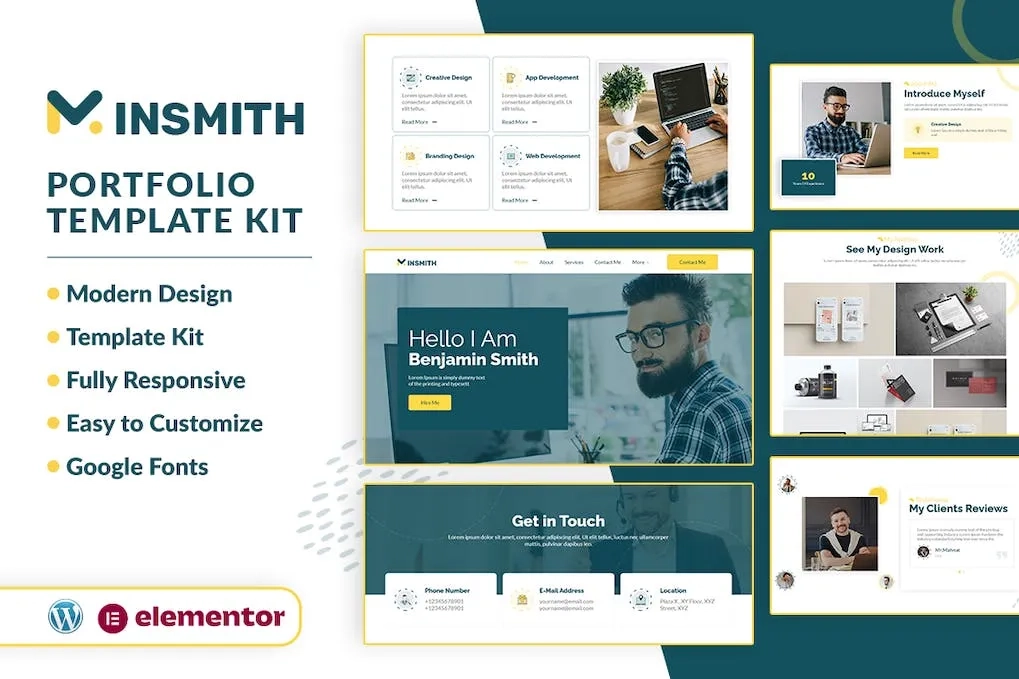MINSMITH – Portfolio Elementor Template