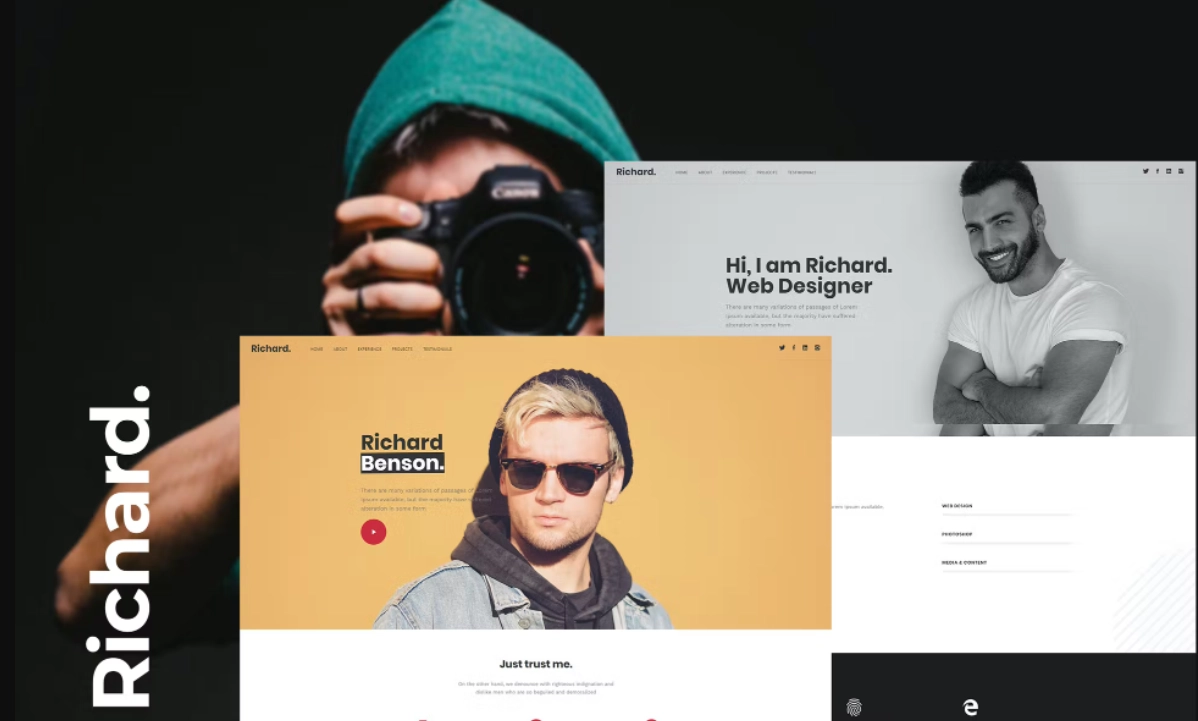 Richard – Onepage Personal WordPress Theme