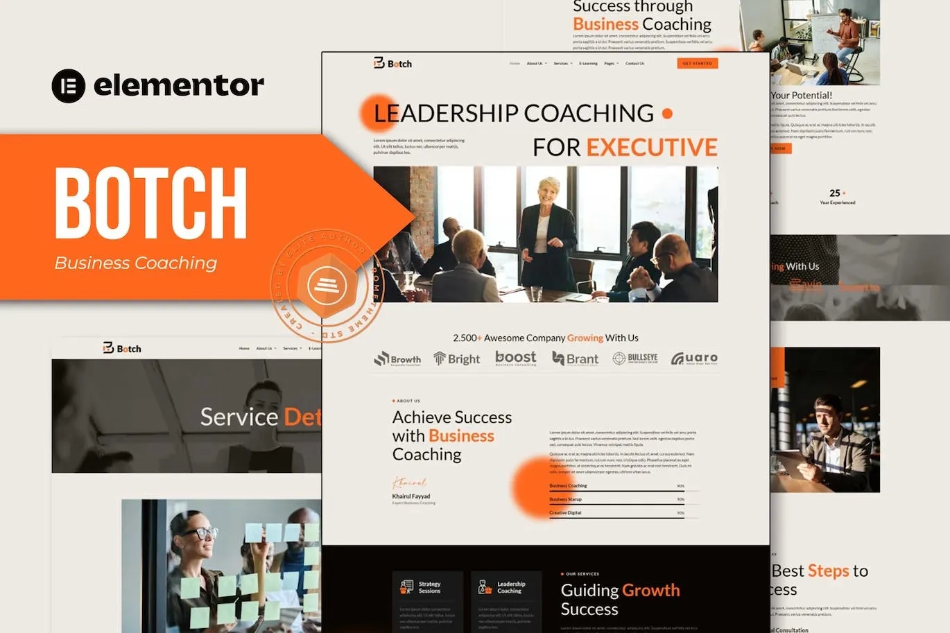 Botch – Business Coaching Elementor Template