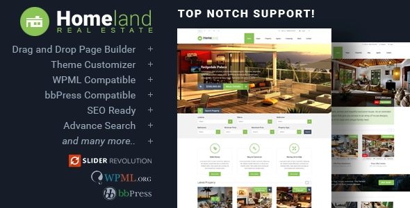 Homeland – Responsive Real Estate Theme for WordPress
