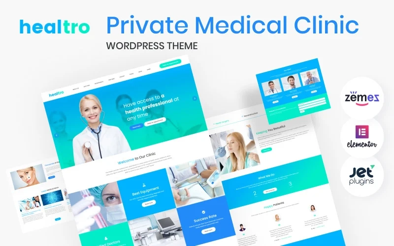 Healtro – Private Medical Clinic WordPress Theme