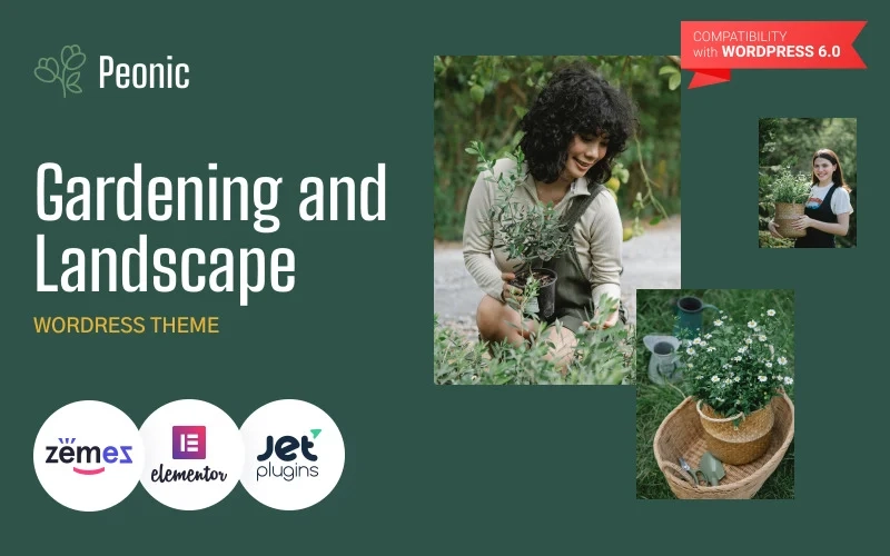 Peonic – Gardening and Landscape WordPress Theme