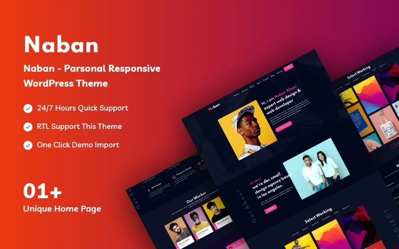 Naban – Personal Responsive WordPress Theme