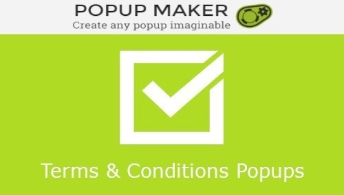 Popup Maker - Terms & Conditions Popups
