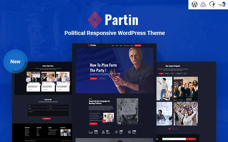 Partin – Political Campaign and Party Responsive WordPress Theme
