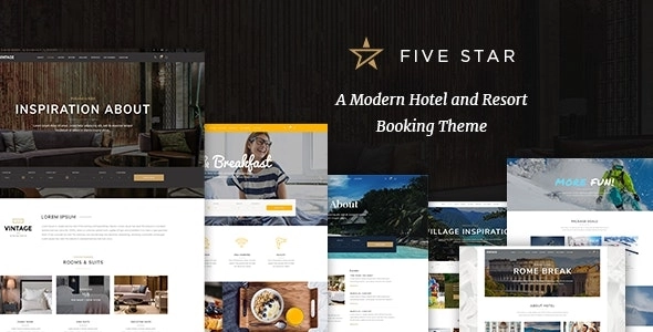 FiveStar – Hotel Booking WordPress Theme