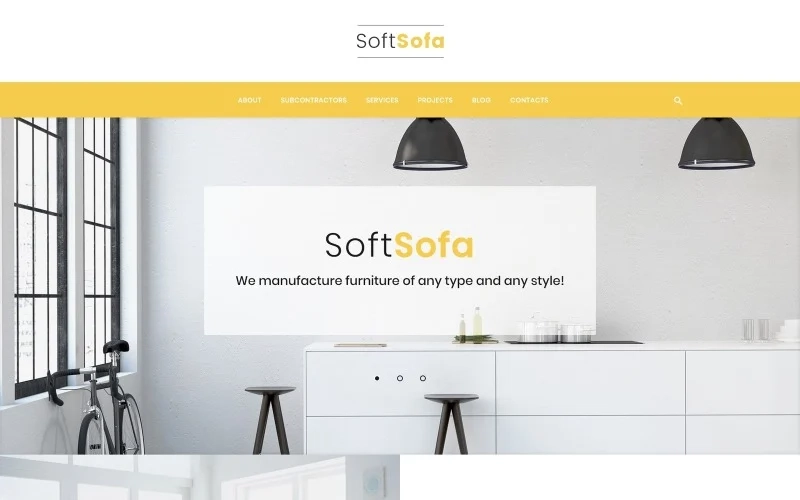Soft Sofa – Furniture & Manufacturing Company WordPress Theme