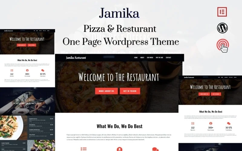 Jamika – Restaurant One Page WordPress Theme