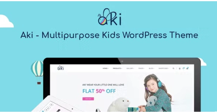Aki – Multipurpose Kids WordPress Theme