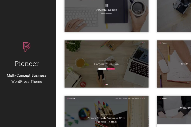 Pioneer – Multi-Concept Corporate WordPress Theme