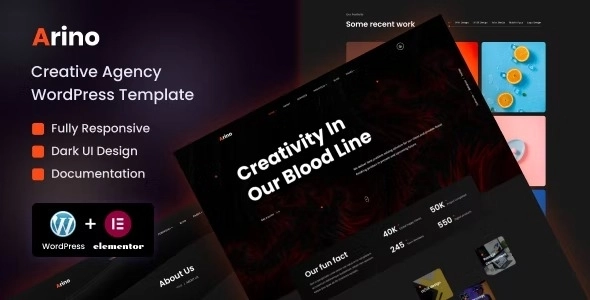 Arino – Creative Agency WordPress Theme