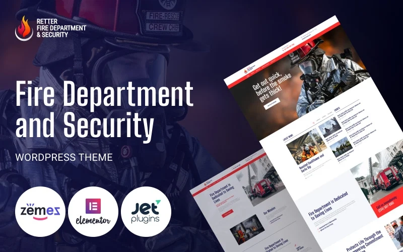 Retter – Fire Department and Security WordPress Theme