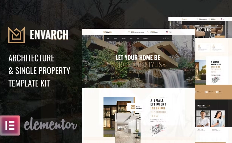 EnvArch – Architecture & Single Property Elementor Template