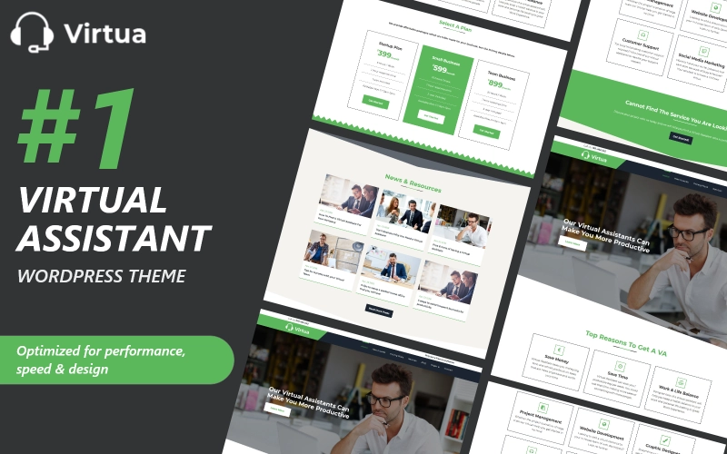 Virtua – Virtual Assistant WordPress Theme