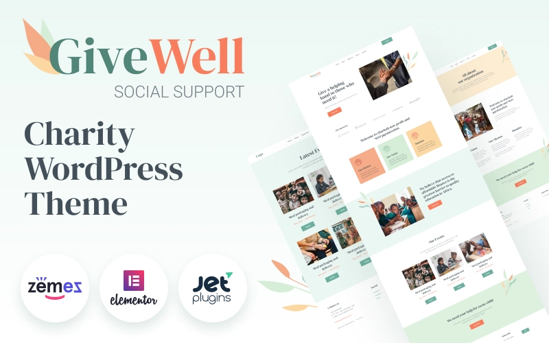 GiveWell – Donation Non-profit Website WordPress Theme
