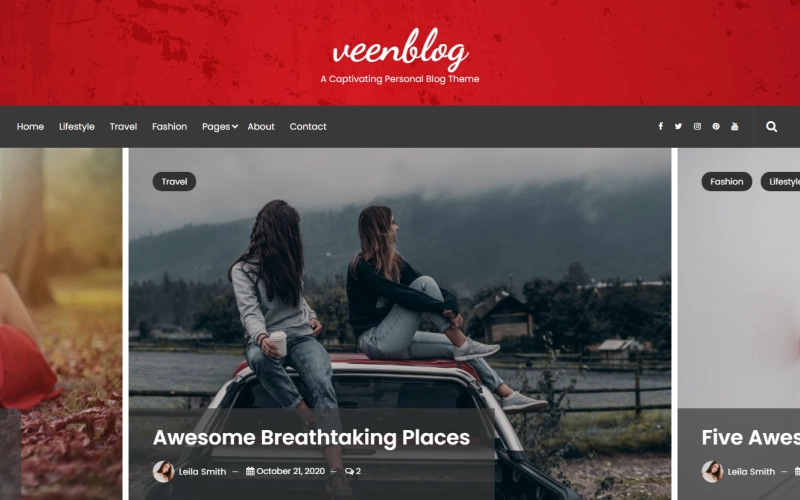 VeenBlog – Personal Blog WordPress Theme