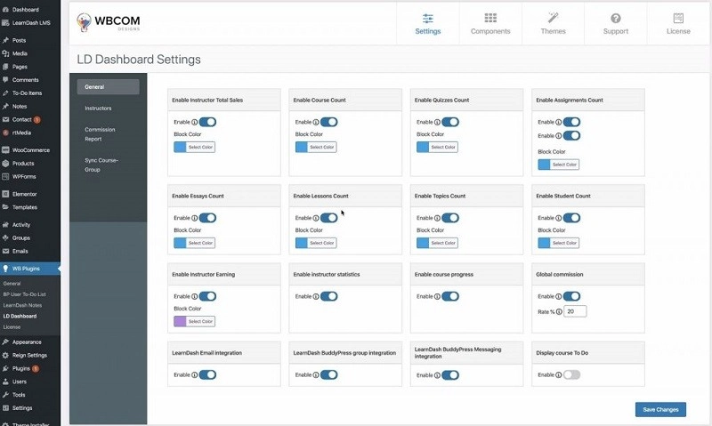 Learndash Dashboard