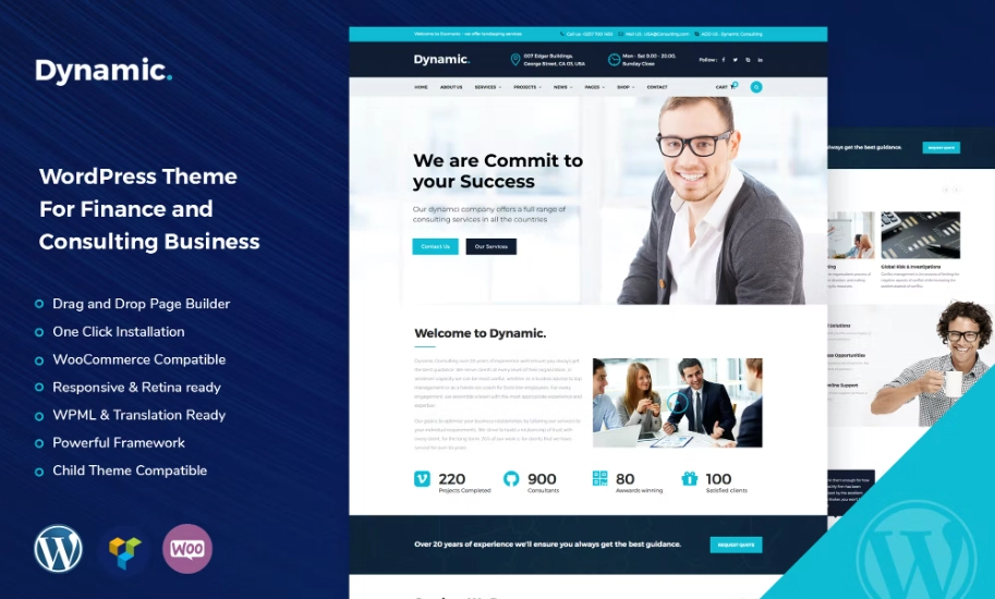 Dynamic – Finance and Consulting WordPress Theme
