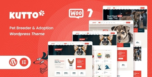Kutto – Pet Breeder & Adoption WordPress Theme