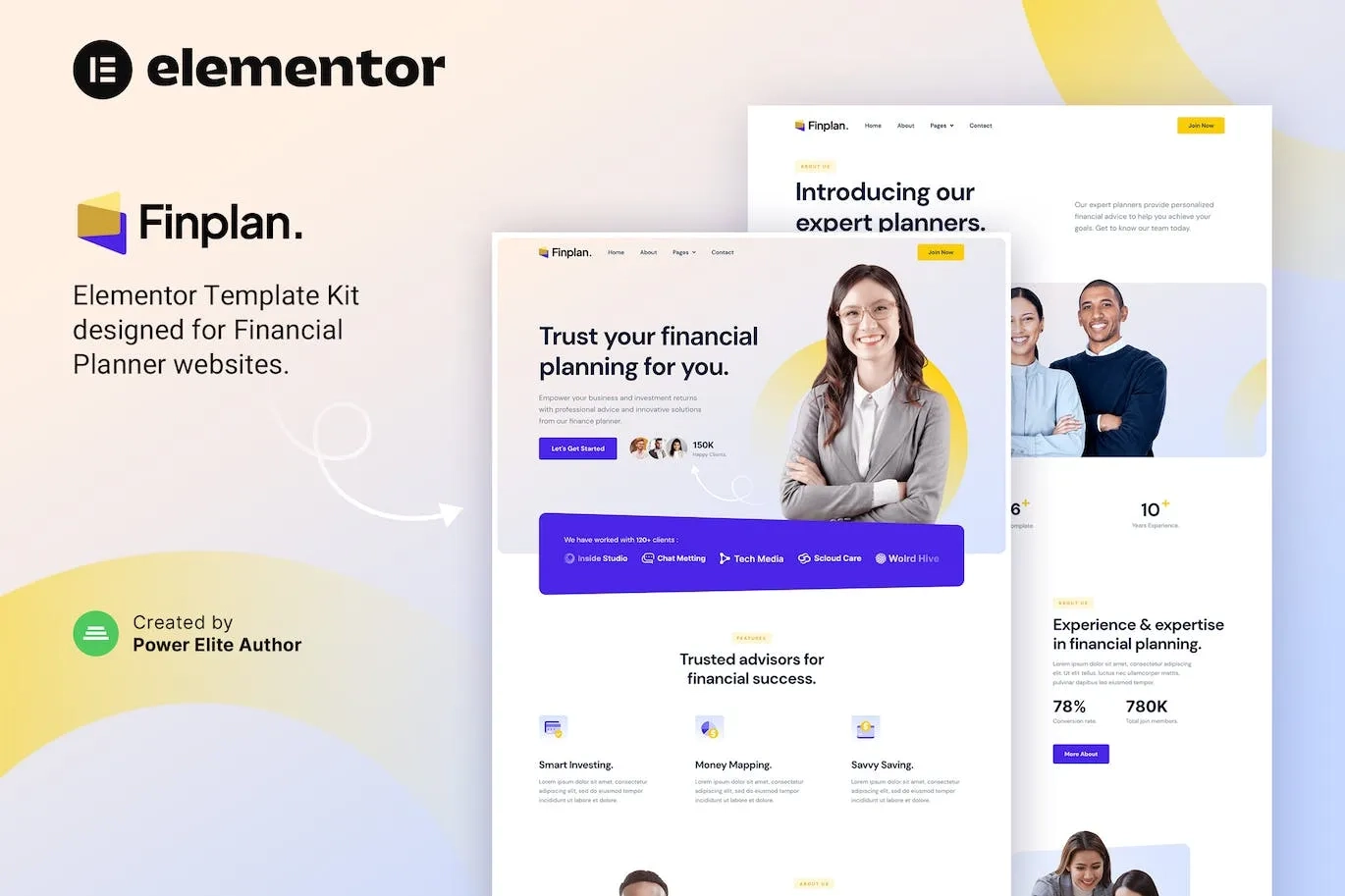 Finplan – Financial Planner & Advisor Elementor Template