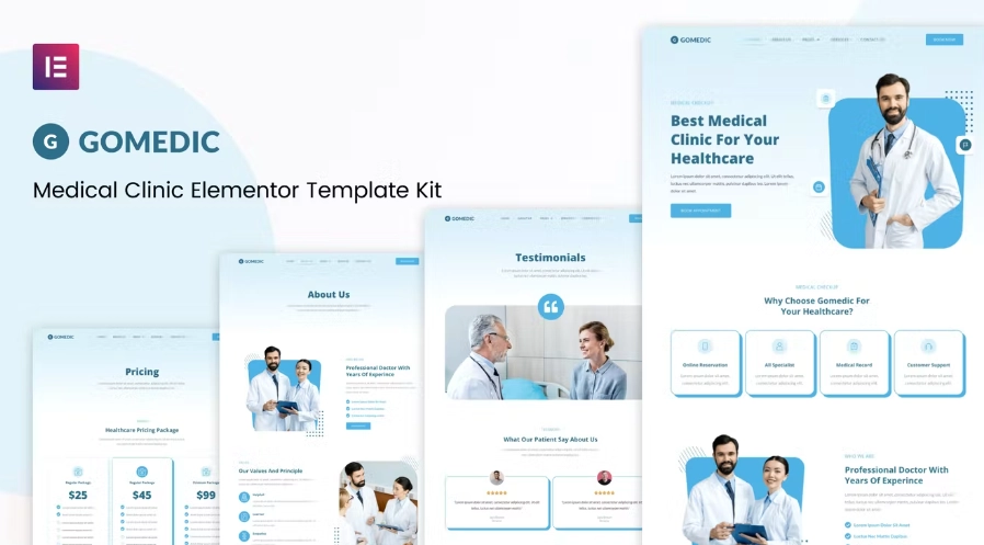 Gomedic – Medical Elementor Template