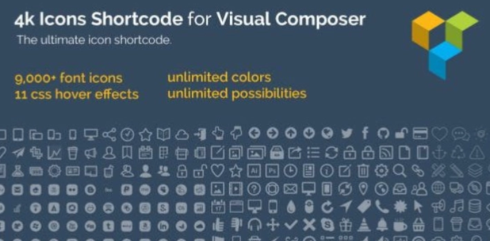 4k Icons for Visual Composer