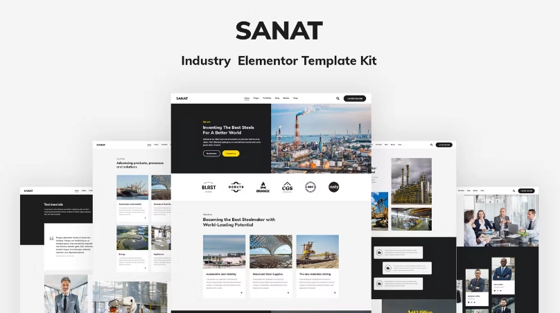 Sanat – Industry Elementor Template