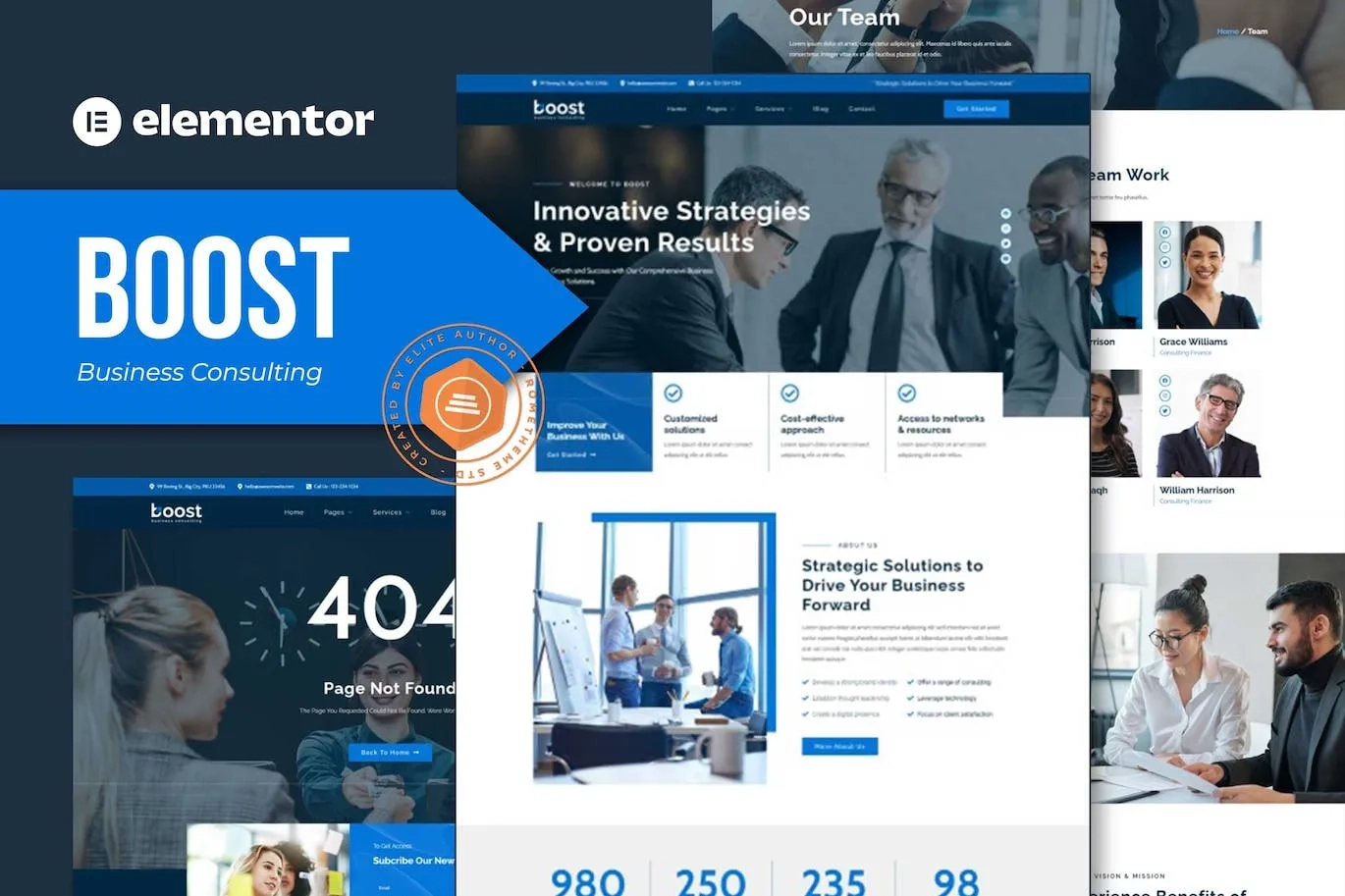 Boost – Business Consulting Elementor Template