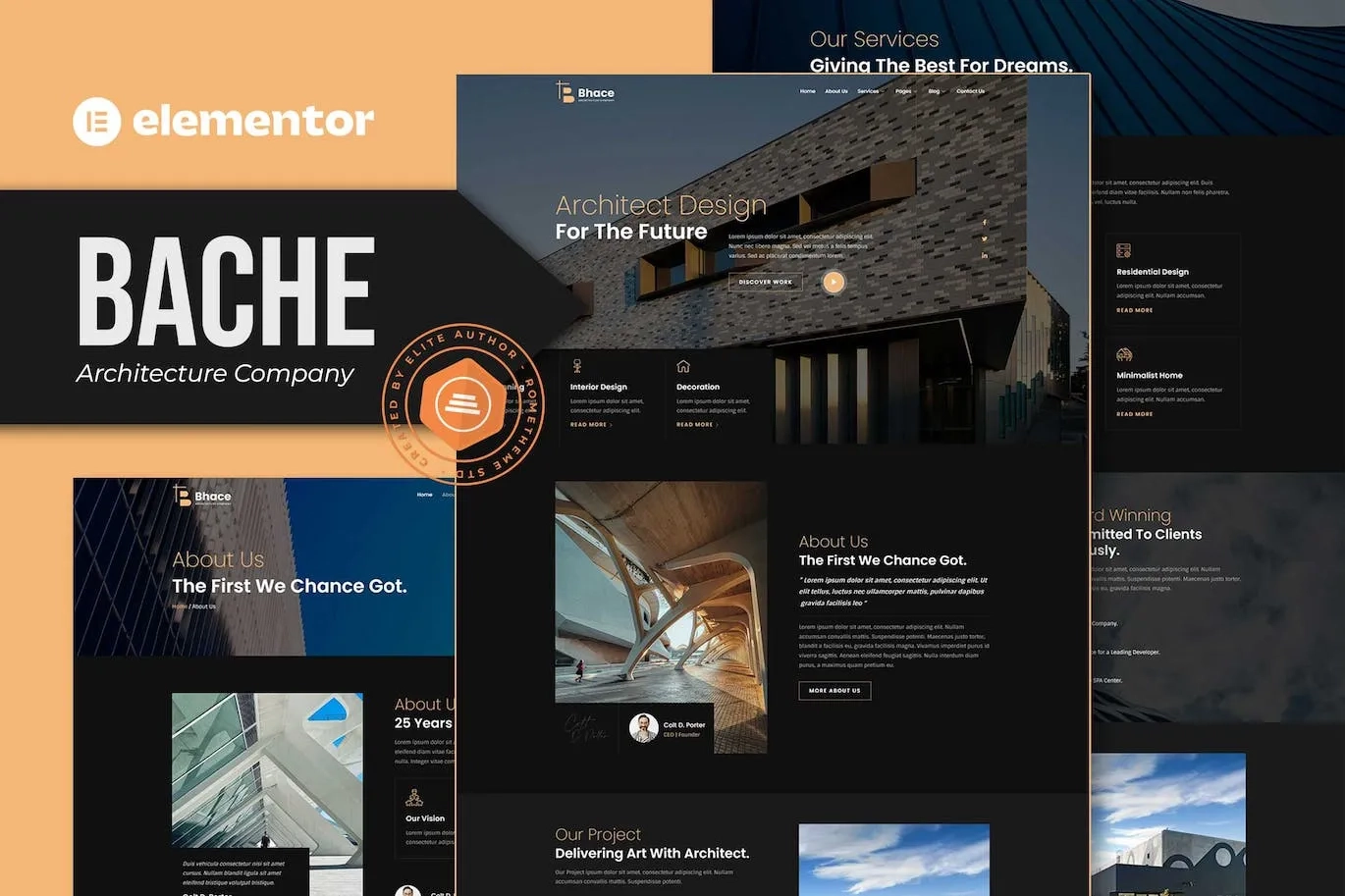 Bache – Architecture Company Elementor Template